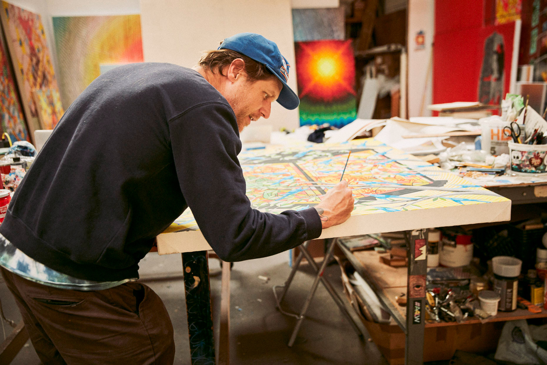 Andrew Schoultz Painting || Brian Stevens  || Photography